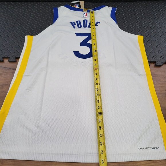 Nike Golden State Warriors Jordan Poole Association Edition Jersey 48 MSRP $200 - Picture 4 of 9